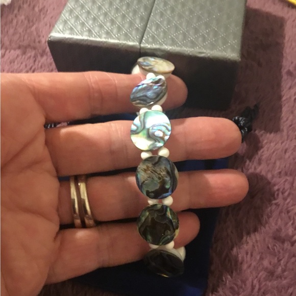 Vintage Artisan Crafted By Samual B bracelet Natural Gemstone Bracelet- 8” - Picture 2 of 4